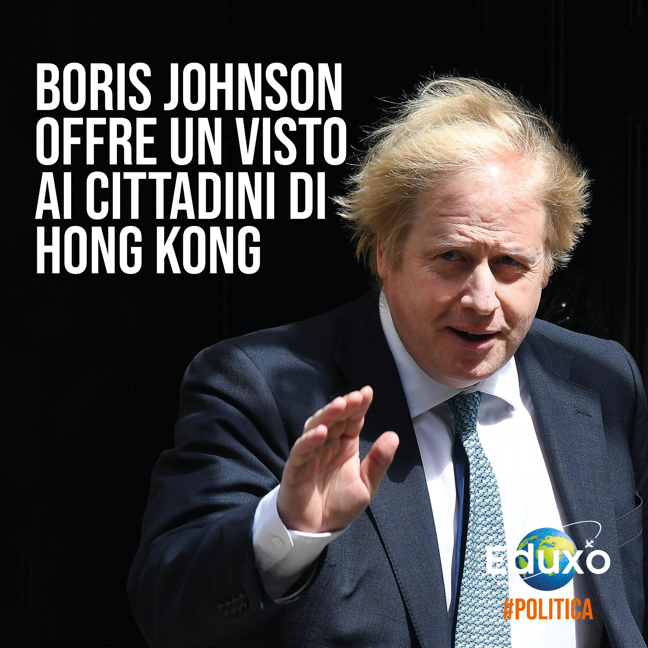Al momento stai visualizzando Boris Johnson offre un Visto ai cittadini di Hong Kong