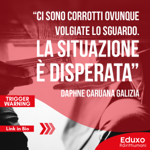 Scopri di più sull'articolo “Ci sono corrotti ovunque volgiate lo sguardo”